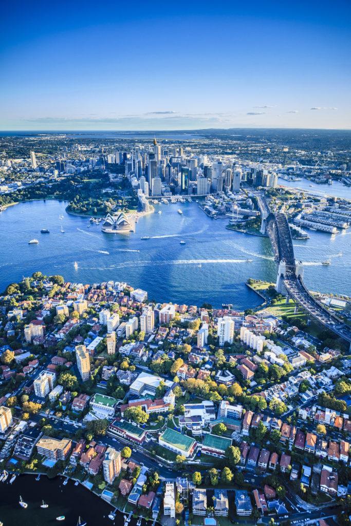 Skyline, Luftaufnahme, Sydney, Australien