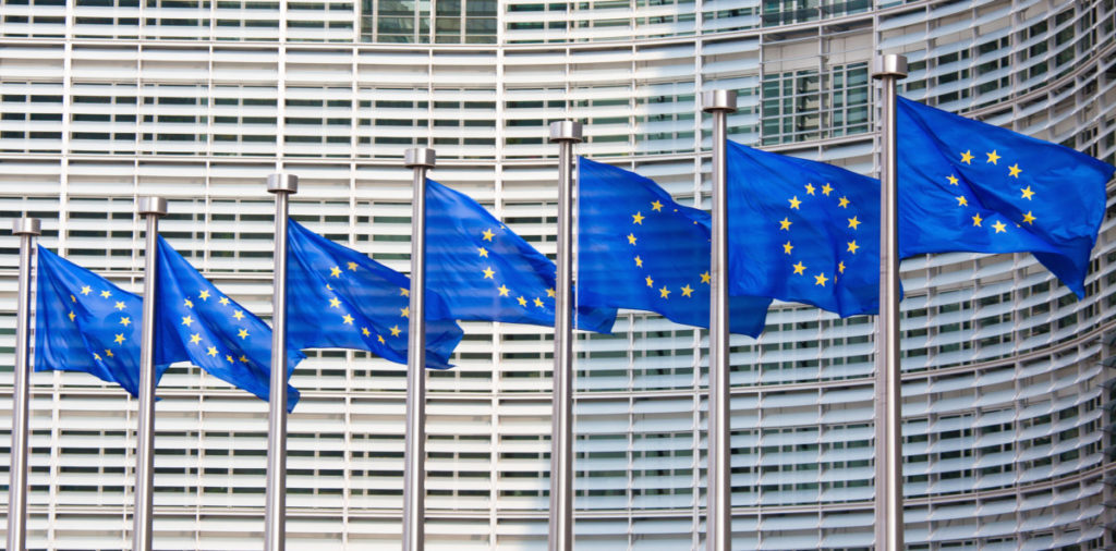 Flags, Europs, Brussels, Flags, EU, European Union, Belgium, Building