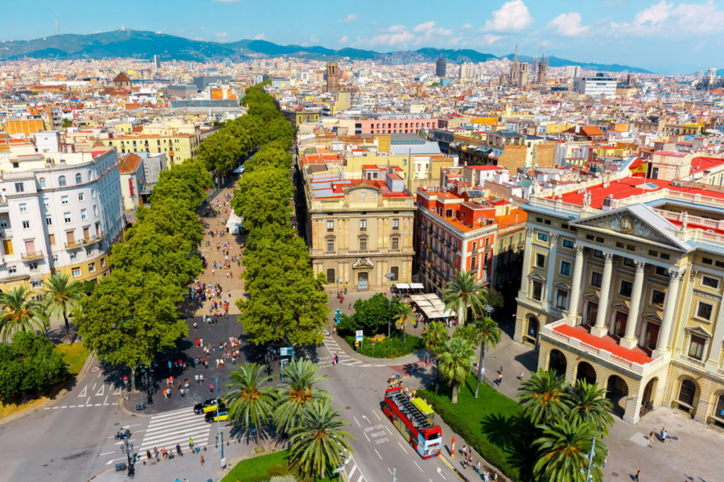 Barcelona, Spanien, Las Rambas