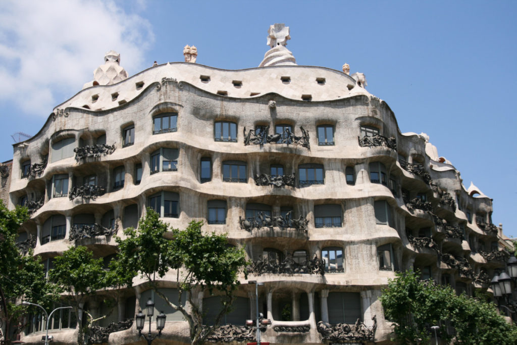 Barcelona, Catalonia, Spain, casa mia, Gaudi, royalty free