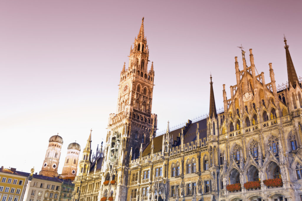 staff pick, New City Hall, Marienplatz, Munich, Germany, Venue, European Championship, City of Football 2020, royalty free, photo, stockphoto, stockagency, panthermedia