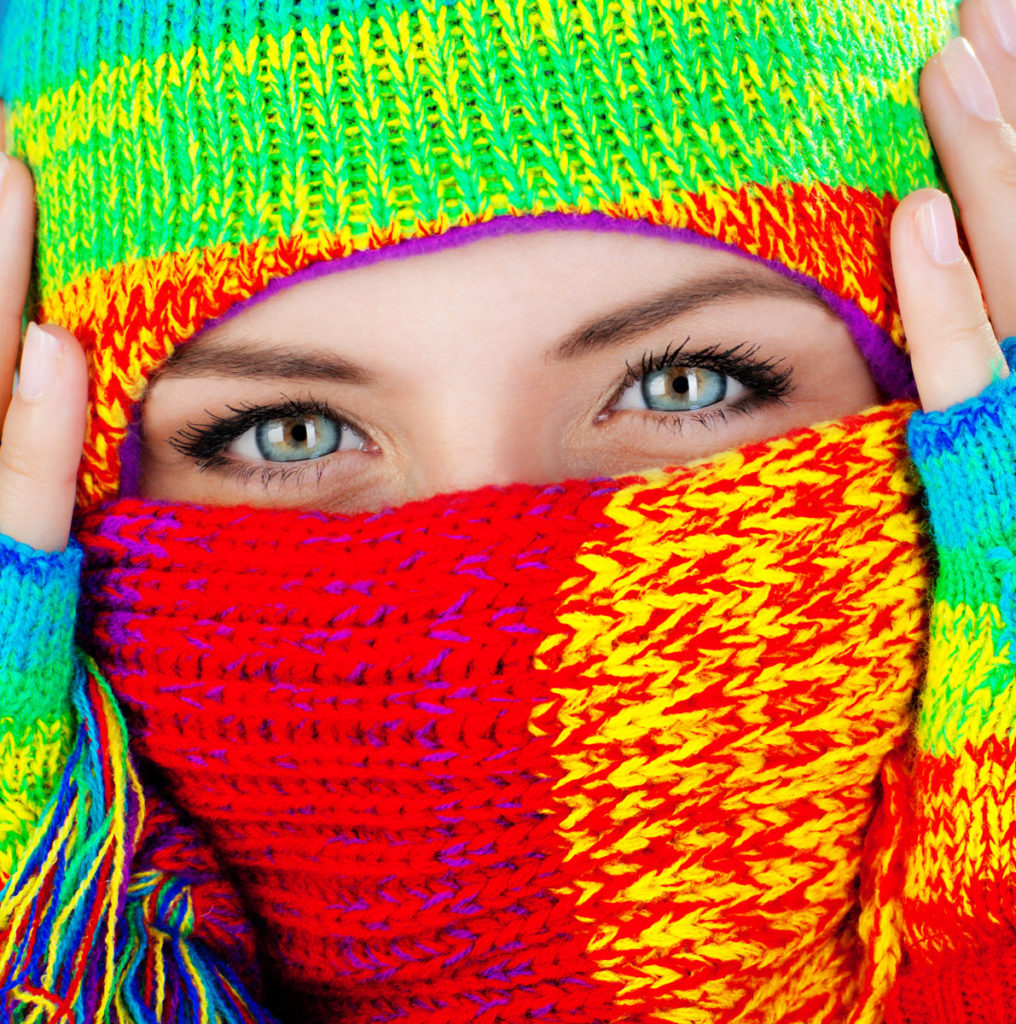 bright, woman, eyes, corona virus, covered, colourful, royalty-free, photos, in-expensive, model-release